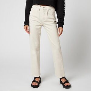 Calvin Klein Jeans Straight Leg White Jeans